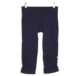 Lululemon Ebb And Flow  Crop Navy 16" Inseam Size 4